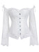 Halloween Steampunk Lace Patchwork Corset — vintage elegance for the modern woman