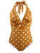 Halter Polka Dot One-Piece Swimsuit — vintage elegance for the modern woman