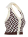 Khaki 1950s Knitting Stripes Halter Button Tops - vintage fashion, retro style
