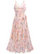 Light Pink Butterfly Strap Lace-up Vintage Dress: timeless style reimagined