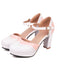 Mary Jane Patchwork High Heels Shoes: timeless style reimagined