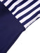 Navy Blue 1930s Stripe Patchwork Swimsuit — vintage elegance for the modern woman