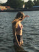 Navy Red Stripe Halter Bikini: timeless style reimagined