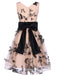 Nude 1950s Lace Butterfly Swing Vintage Dress, classic vintage style elegant retro fashion - Image 4