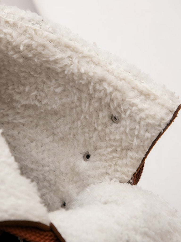 Retro Solid Lace-up Martin Boots