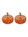 Orange 1950s Halloween Pumpkin Earring: timeless style reimagined