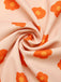Orange 1960s Floral Short Sleeves Shirt, vintage fashion, retro style - perfect for women who love vintage and retro fashion