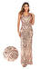 Pink 1920s Sequined Embellished Maxi Dress: timeless style reimagined