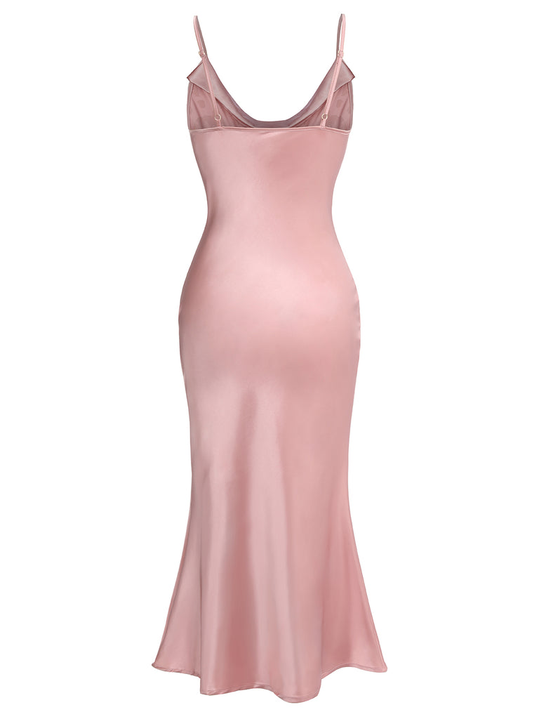 Pink 1930s Halloween Blood Fishtail Dress, vintage dress, retro fashion - perfect for women who love vintage and retro fashion