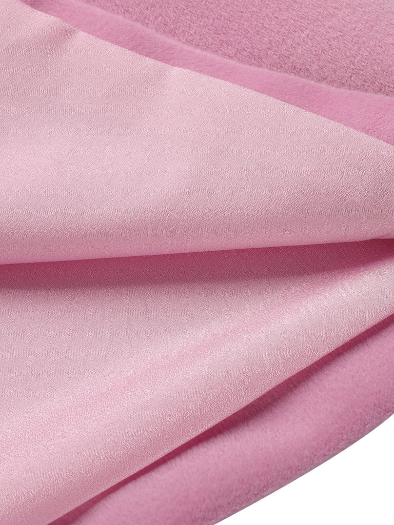 Pink 1930s Velvet Patchwork Button Coat: timeless style reimagined