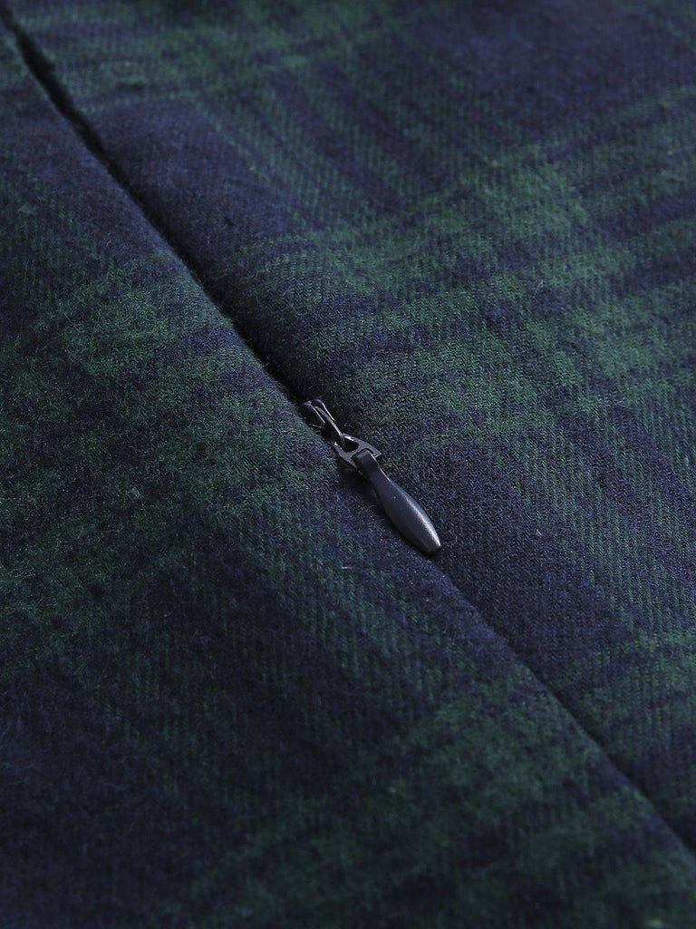 Plaids 1950s Buttoned Belted Swing Dress: timeless style reimagined