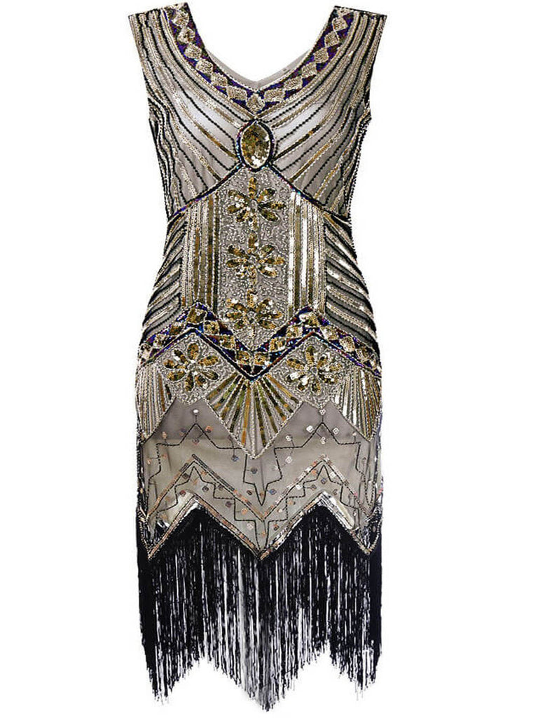 Plus Size 1920s Sequined Dress: timeless style reimagined