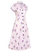 [Pre-Sale] Purple 1940s Petunia Lapel Dress, vintage dress, retro fashion - perfect for women who love vintage and retro fashion