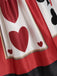 Red 1950s Strap Poker Costume Dress — vintage elegance for the modern woman