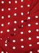 Red 1960s Dots V-Neck Pencil Dress, vintage dress, retro fashion - perfect for women who love vintage and retro fashion