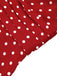 Red 1960s Dots V-Neck Pencil Dress, vintage dress, retro fashion - perfect for women who love vintage and retro fashion