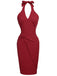 1960s Solid Halter Bodycon Dress | 1960s | vintage dress, retro fashion