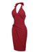 1960s Solid Halter Bodycon Dress | 1960s | vintage dress, retro fashion