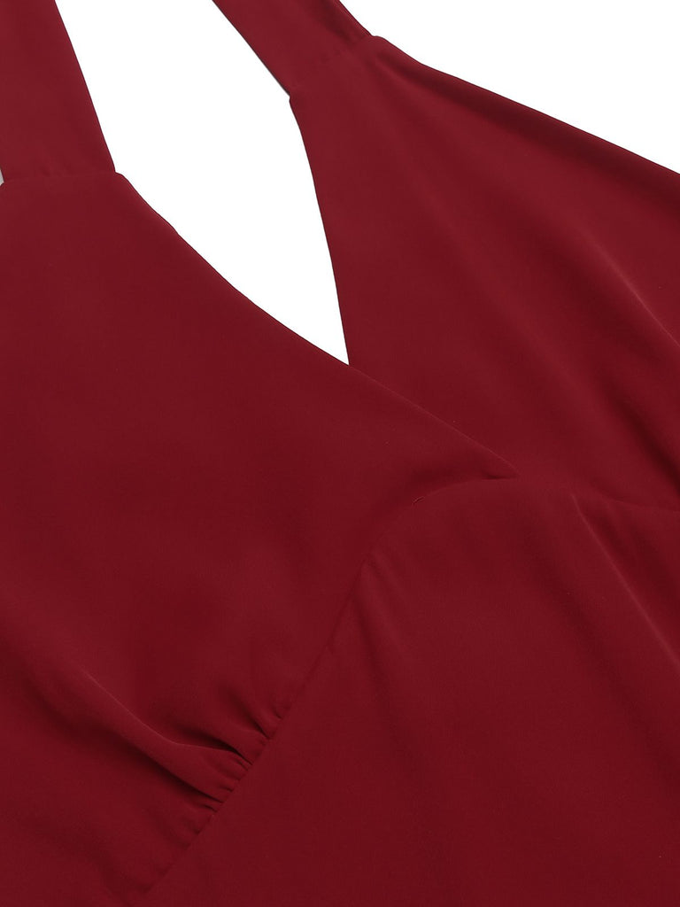 1960s Solid Halter Bodycon Dress | 1960s | vintage dress, retro fashion
