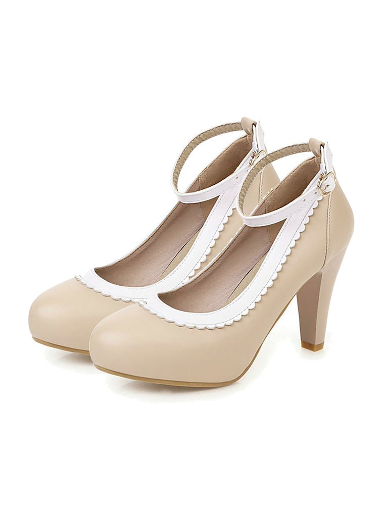 Retro Ankle Strap High Heels Shoes: timeless style reimagined