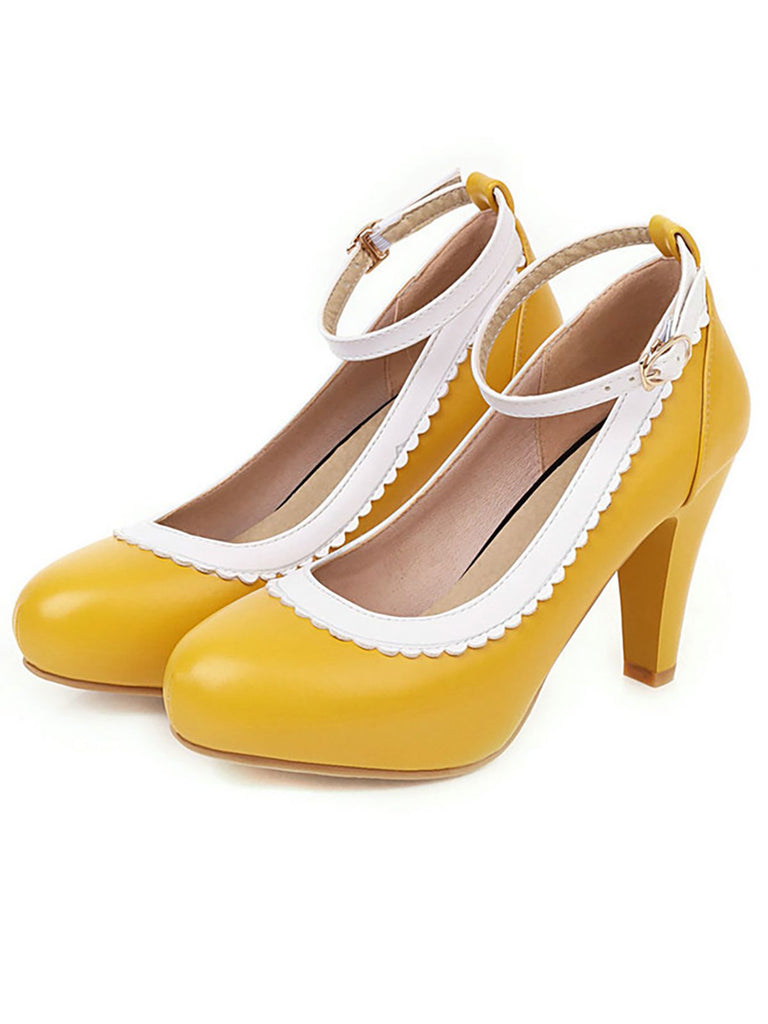 Retro Ankle Strap High Heels Shoes: timeless style reimagined