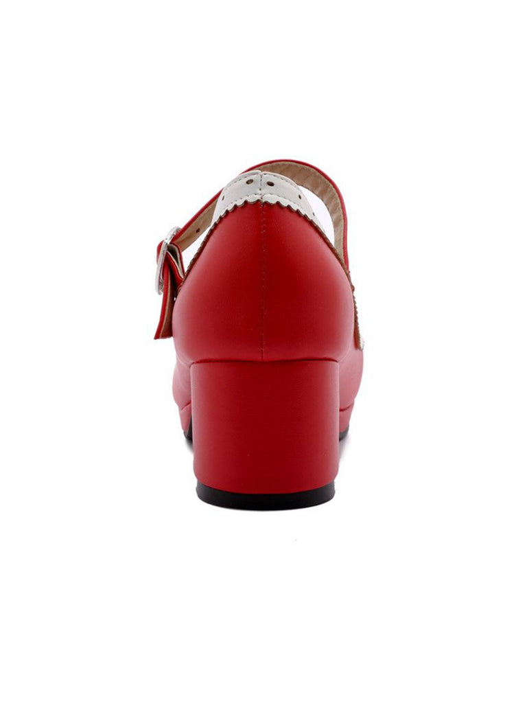 Retro Bow Non-slip High Heel Shoes, classic vintage style elegant retro fashion - Image 5