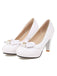 Retro Bow Pearl High Heels Shoes: timeless style reimagined