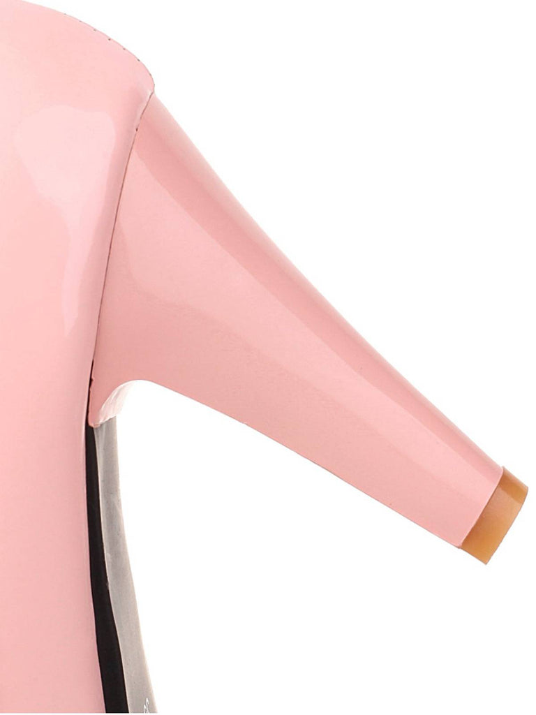 Retro Bow Pearl High Heels Shoes: timeless style reimagined