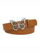 Retro Butterfly Buckle Rhinestones Wide Belt - vintage fashion, retro style