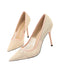 Retro Floral Solid Lace Pointed Shoes: timeless style reimagined