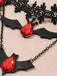Retro Halloween Lace Bat Necklace, vintage fashion, retro style - perfect for women who love vintage and retro fashion