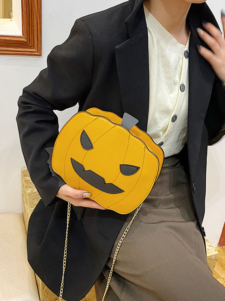 Retro Halloween Pumpkin Shoulder Bag - vintage fashion, retro style
