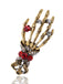 Retro Halloween Skeleton Hand Brooch: timeless style reimagined