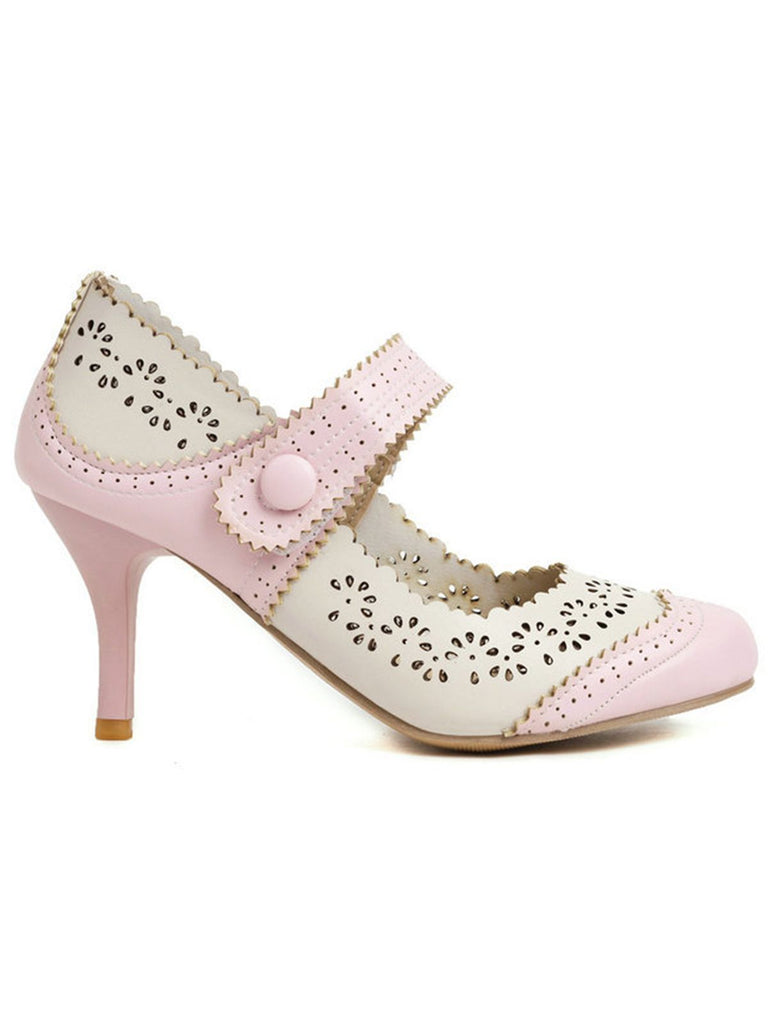 Retro Hollow Out Ankle Strap High Heels Shoes — vintage elegance for the modern woman