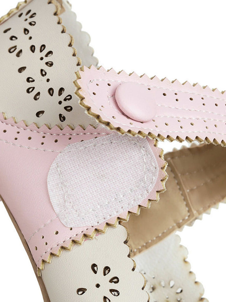 Retro Hollow Out Ankle Strap High Heels Shoes: timeless style reimagined