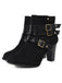 Retro Leather Belt Suede High Heel Shoes: timeless style reimagined