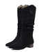 Retro Long Plush Solid Warm Boots — vintage elegance for the modern woman