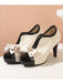 Retro Patchwork Ankle French Heel Shoes — vintage elegance for the modern woman