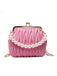 Retro Pearl Chain Solid Frame Bag - vintage fashion, retro style