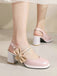Retro Pearl Décor Sling Back Shoes: timeless style reimagined