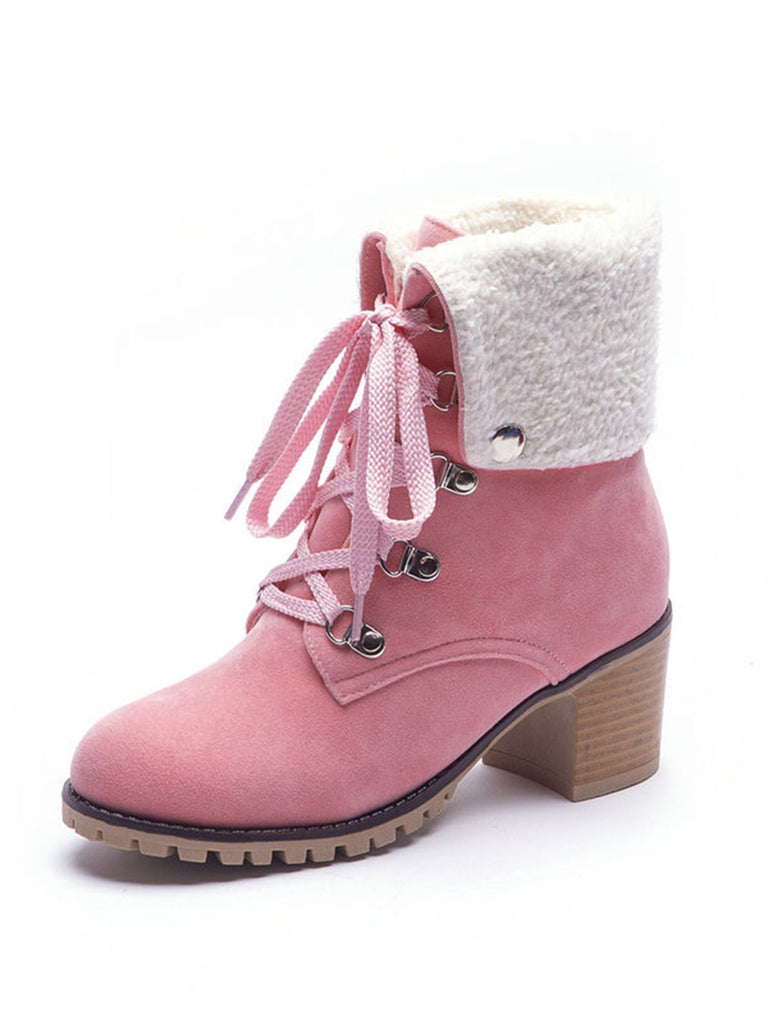 Retro Solid Lace-up Martin Boots: timeless style reimagined