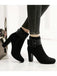 Retro Solid Thick Heel Short Boots — vintage elegance for the modern woman