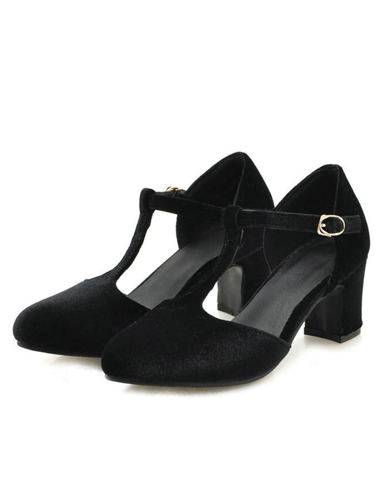 Retro T-Strap Mary Jane High Heel Shoes: timeless style reimagined