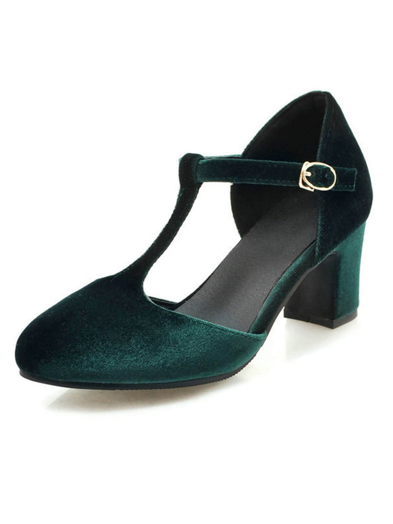 Retro T-Strap Mary Jane High Heel Shoes: timeless style reimagined
