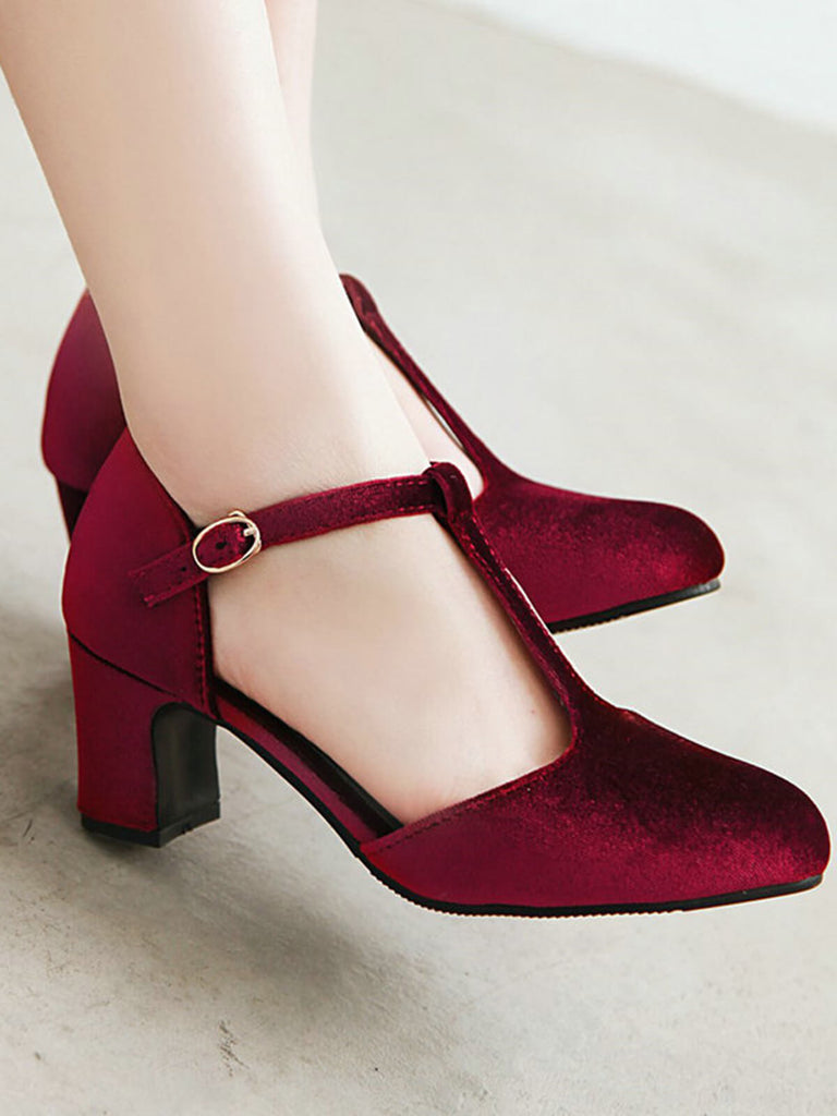 Retro T-Strap Mary Jane High Heel Shoes — vintage elegance for the modern woman
