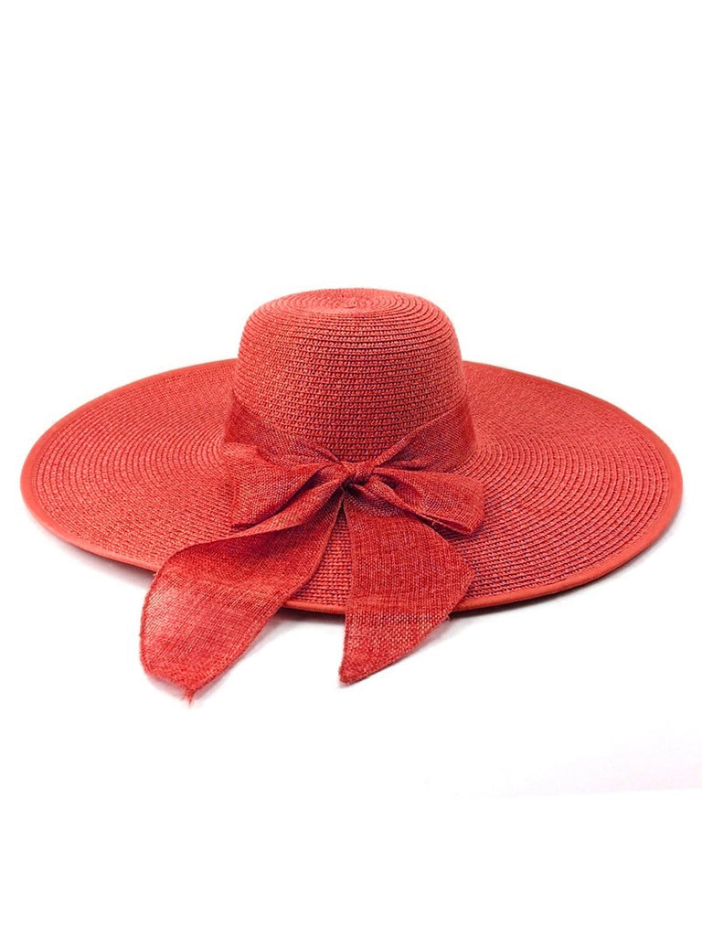 Ribbon Wide Brim Raffia Sun Hat — vintage elegance for the modern woman