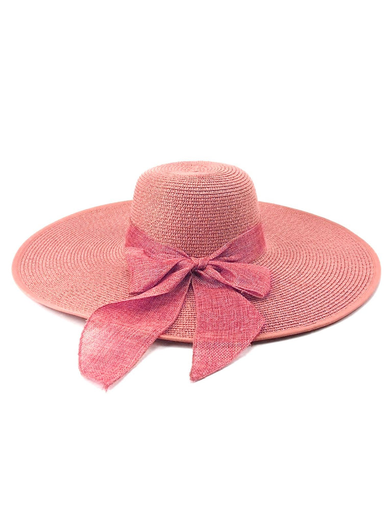 Ribbon Wide Brim Raffia Sun Hat — vintage elegance for the modern woman