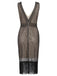 [US Warehouse] Apricot 1920s Sequin Fringe Flapper Dress