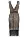 Apricot 1920s Sequin Fringe Flapper Dress
