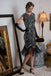 [US Warehouse] Silver 1920s Sequin Beaded Fringed Dress